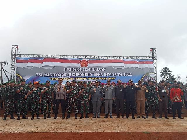 TMMD Ke-115 Dibuka, Bupati Tulungagung: Wujud Kemanunggalan TNI dan Rakyat
