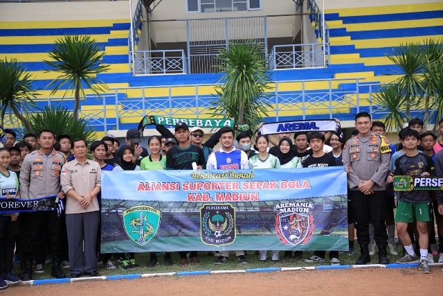 Aliansi Suporter Sepak Bola Kabupaten Madiun Deklarasi Damai