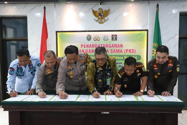 Perkuat Sinergi, Aparat Hukum Mojokerto Dukung Aplikasi E-Berpadu