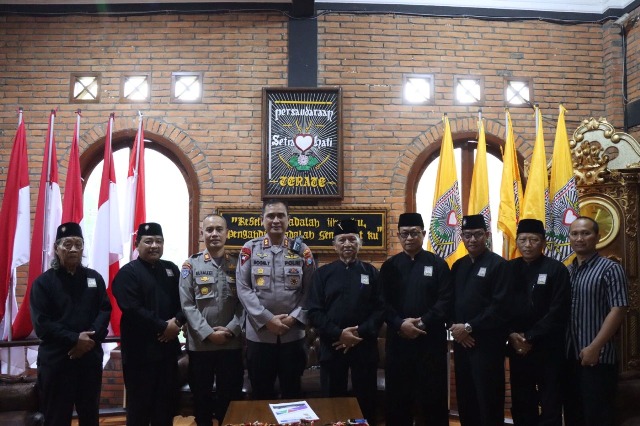 Jaga Kamtibmas, Kapolres Bojonegoro Silaturahmi dengan Pengurus Perguruan Silat