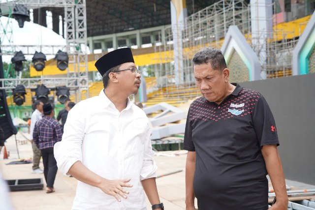 Harlah 1 Abad NU, Gus Muhdlor Cek Kesiapan Stadion Gelora Delta Sidoarjo