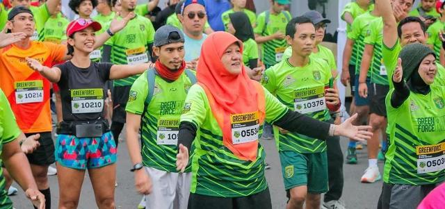Reni Astuti Ramaikan Green Force Run