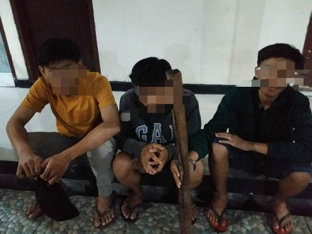 Gagal Tawuran, Tiga Pemuda Diamankan Polisi