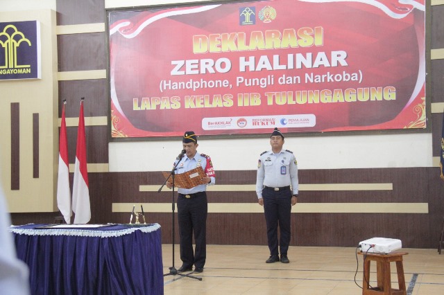 Deklarasi Zero Halinar, Kalapas Tulungagung Ultimatum Anggota