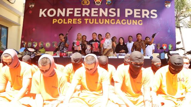 2 Bulan, Polres Tulungagung dan Jajaran Tangkap 52 Penjahat