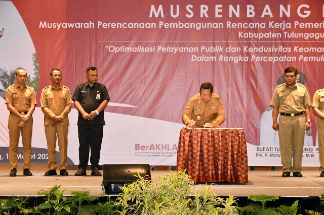 Bupati Maryoto Buka Musrenbang RKPD Kabupaten Tulungagung 2024