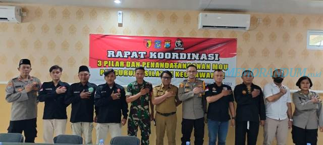 Jaga Kamtibmas Kecamatan Sawahan, Perguruan Silat Teken MoU