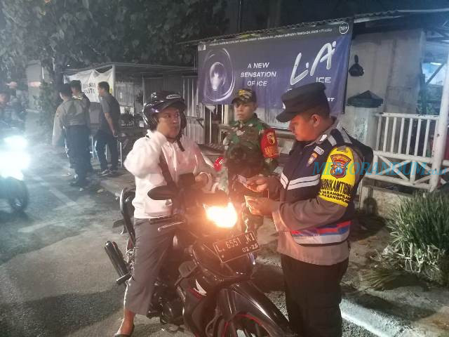 Libatkan 3 Polsek, Razia Gabungan Sasar Kendaraan Bermotor di Jalan Mastrip