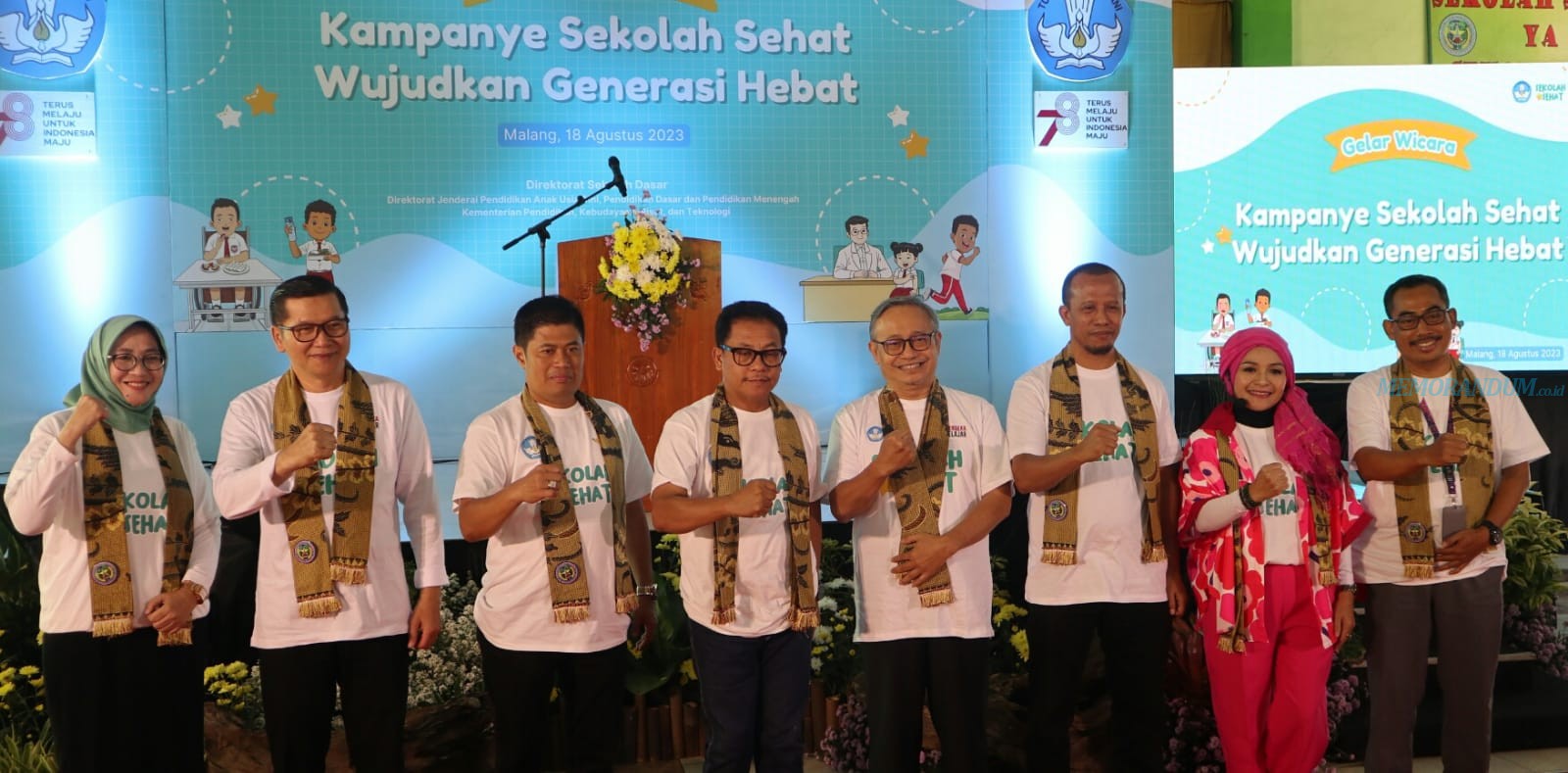 Walikota Malang Buka Kampanye Sekolah Sehat Generasi Hebat