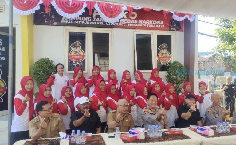 Resmikan Kampung Tangguh Bebas Narkoba, Wakapolres Tanjung Perak: Wujudkan Generasi Penerus Unggul dan Berkual