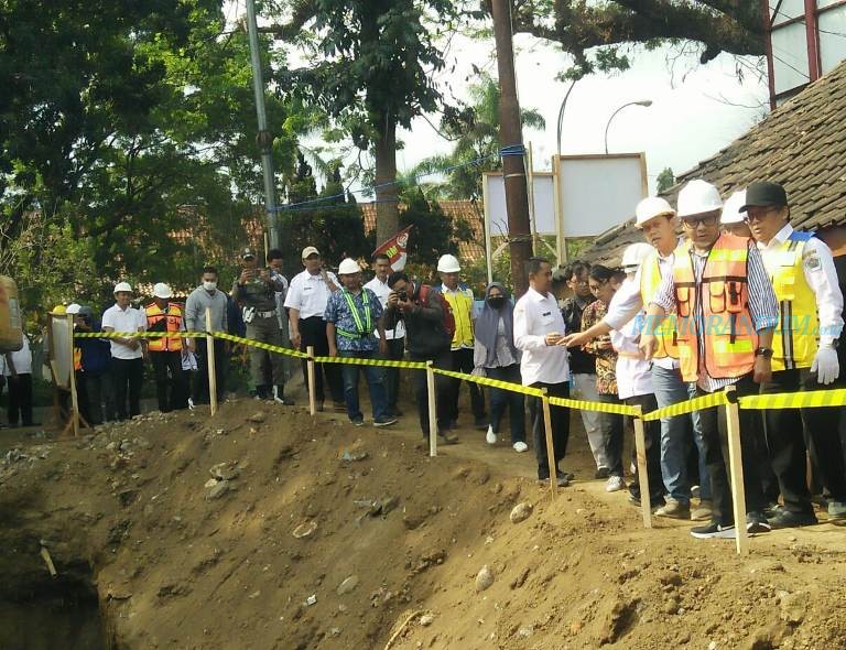 Sidak Proyek Drainase, Walikota Malang ingin Sawojajar Bebas Banjir
