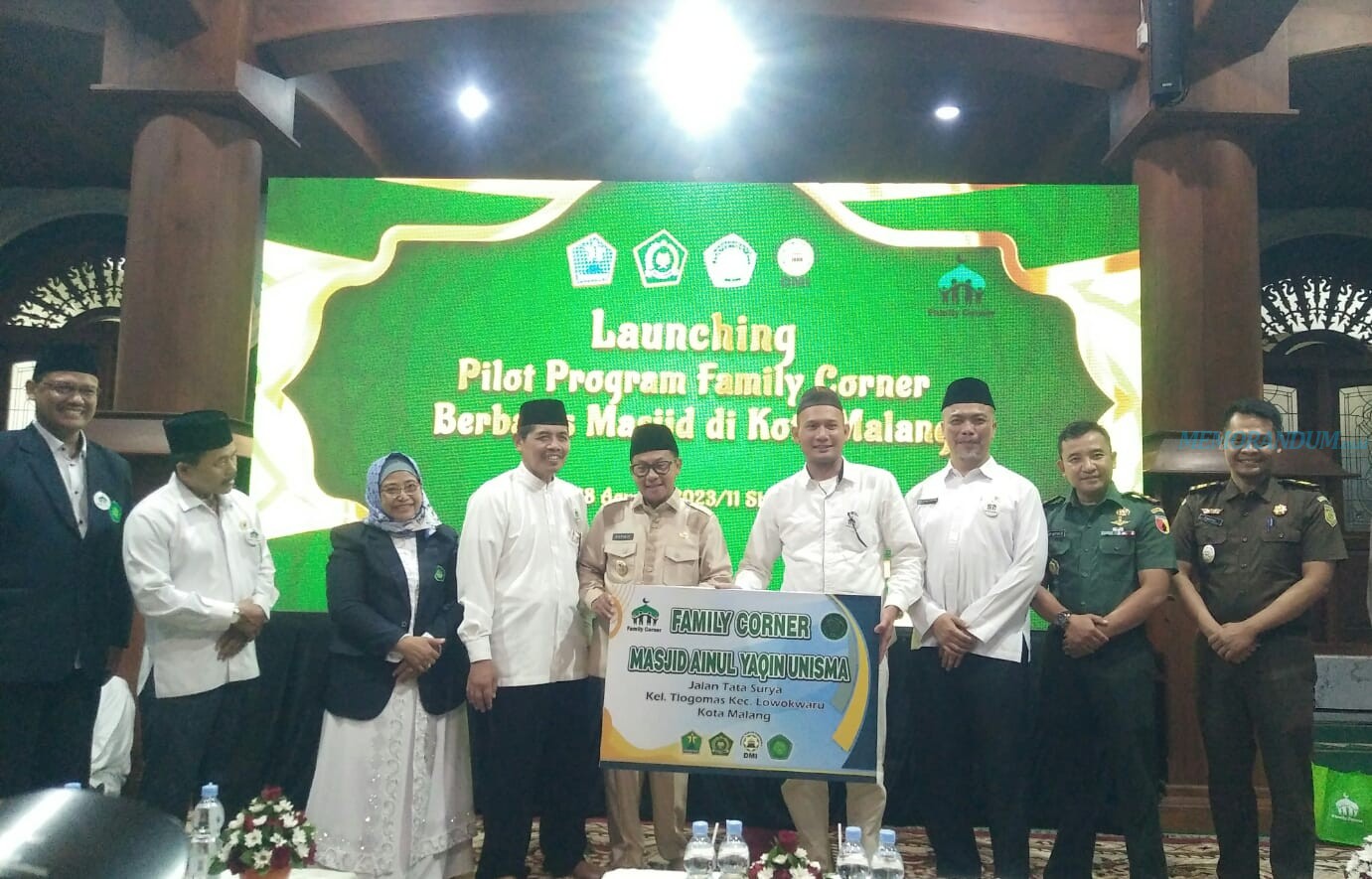 Walikota Malang, Launching Family Corner Berbasis Masjid