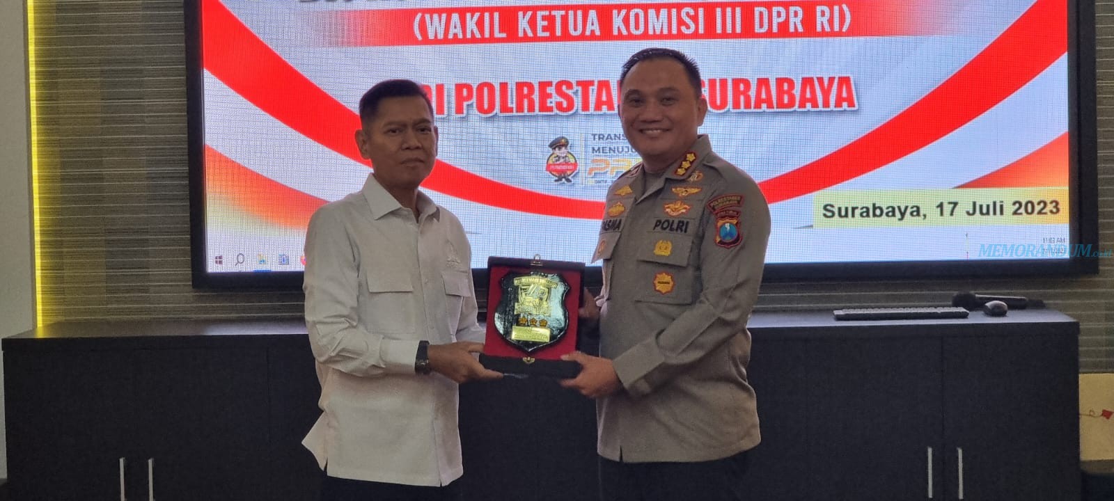 Adies Kadir Apresiasi Kapolrestabes Surabaya