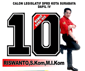 Riswanto SKom MIKom Caleg DPRD Kota Surabaya Dapil IV Nomor Urut 10