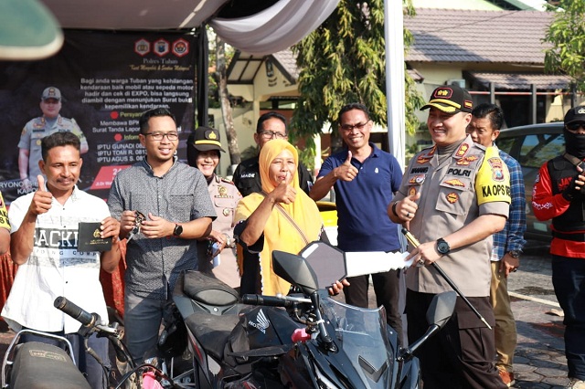 Korban Motor Hilang Apresiasi Gebyar Expo Polres Tuban