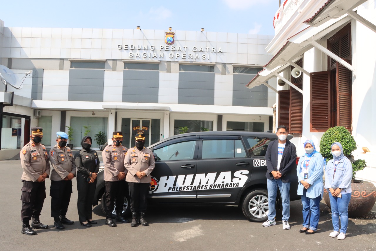 Polrestabes Surabaya Dapat Bantuan Mobil Operasional dari BRI