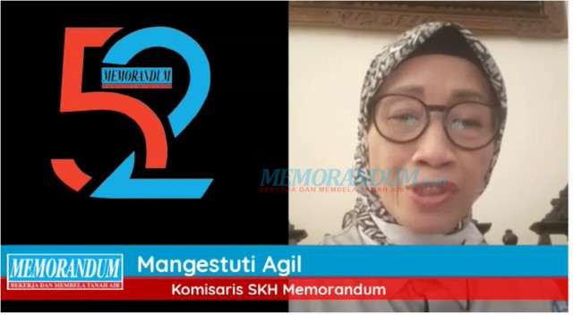 Prof Mangestuti Agil Mengucapkan Selamat HUT ke-52 SKH Memorandum