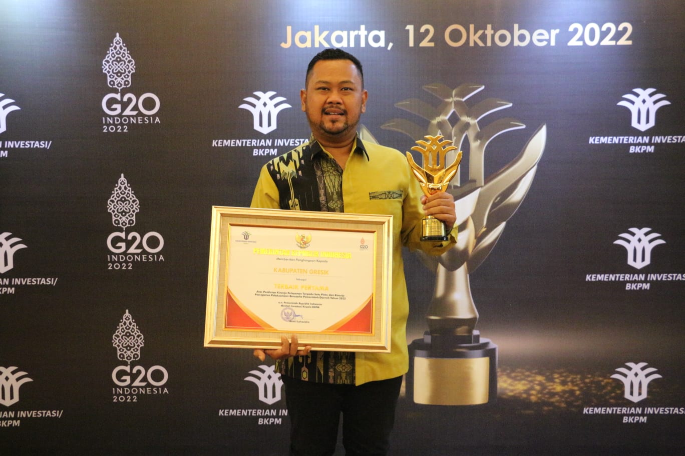 Gresik Raih Anugerah Layanan Terbaik se-Indonesia
