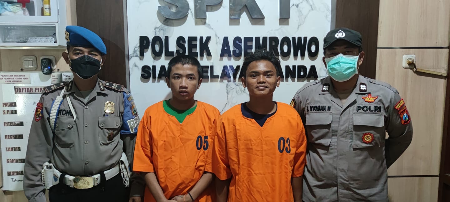 Dua Jambret 11 Lokasi di Surabaya Dibekuk Polisi