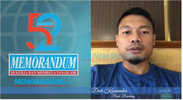 Dedi Kusnandar Persib Bandung Mengucapkan Selamat HUT ke-52 SKH Memorandum