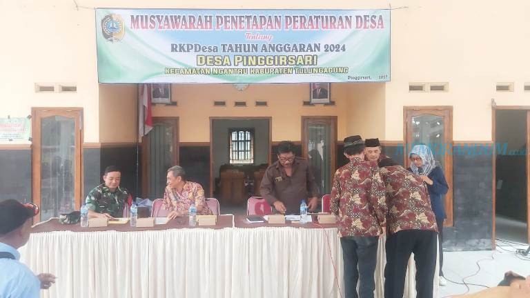 Rencana Kerja Pemdes Pinggirsari Tahun Anggaran 2024 Ditetapkan