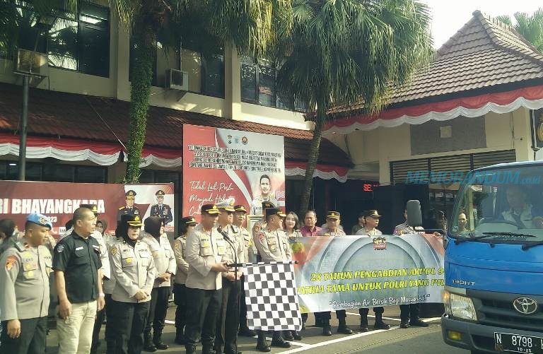 Polresta Malang Kota, Salurkan 100 Ribu Liter Air Bersih