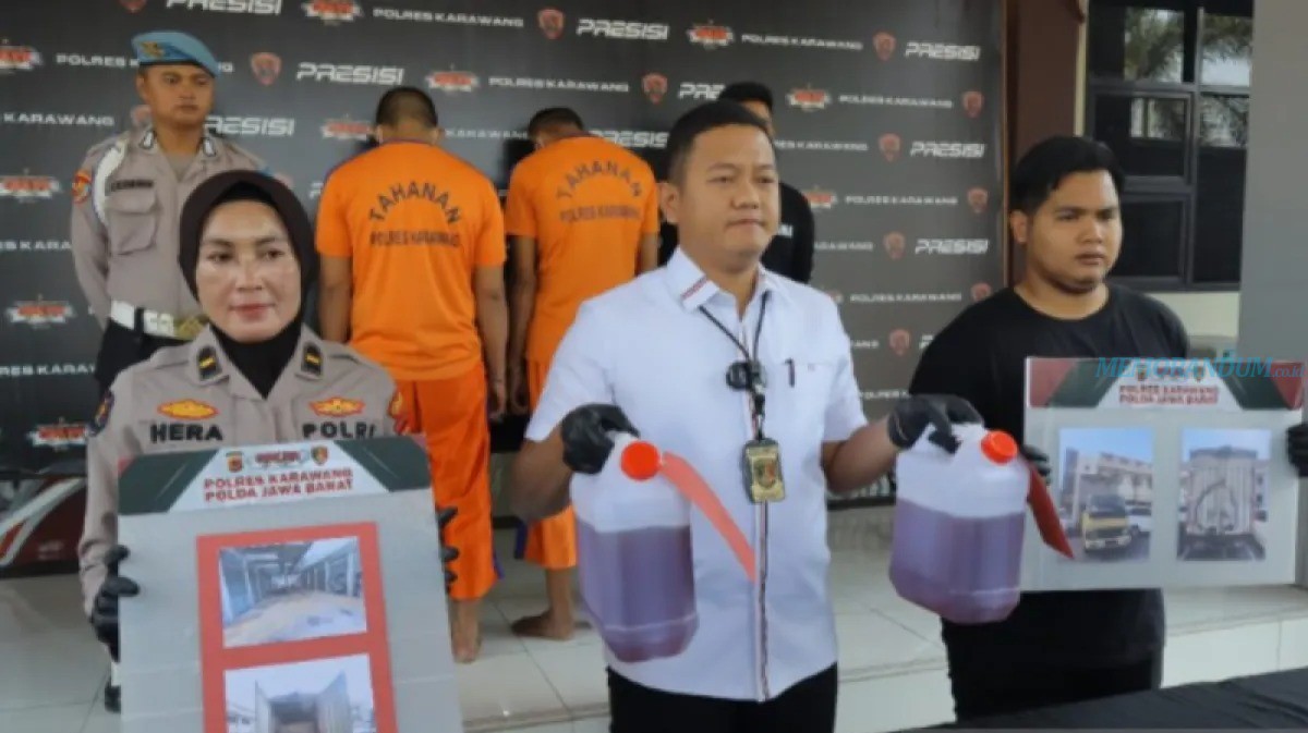 Polisi Berhasil Mengungkap Kasus Penyalahgunaan BBM Bersubsidi di Karawang