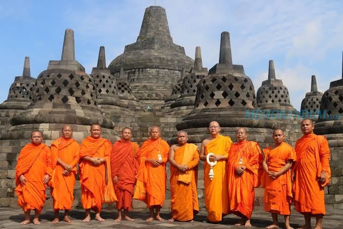 Rangkaian Hari Waisak 2023 di Borobudur, Dihadiri Bikkhu Mancanegara
