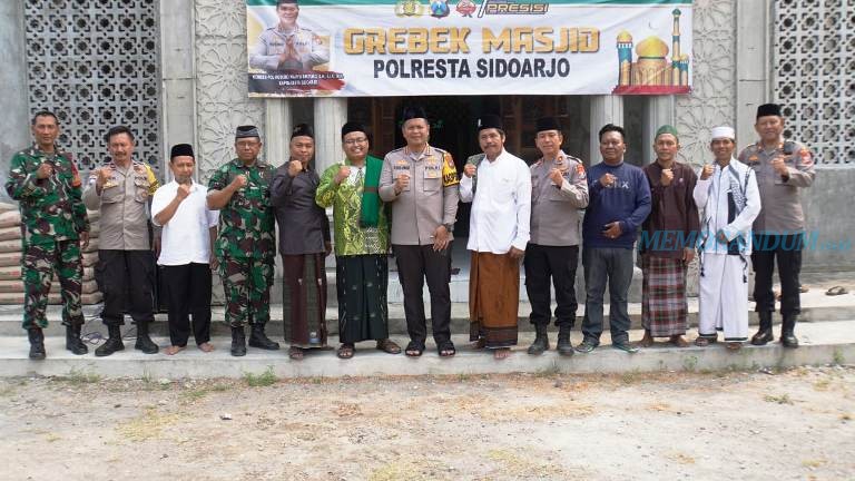 Polresta Sidoarjo Gerebek Masjid Ar Ridho Jatikalang