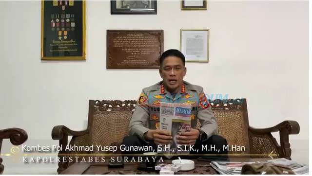 Kapolrestabes Surabaya Mengucapkan Selamat HUT ke-52 SKH Memorandum