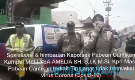 Video : Kapolsek Pabean Cantikan Sosialisasi Pencegahan Covid-19 di Pasar Baba’an Baru