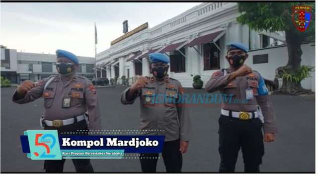 Kasi Propam Polrestabes Surabaya Mengucapkan Selamat HUT ke-52 SKH Memorandum