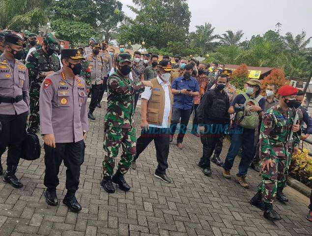 Polres Kediri Sambut Kunjungan Kerja Kapolri dan Panglima TNI