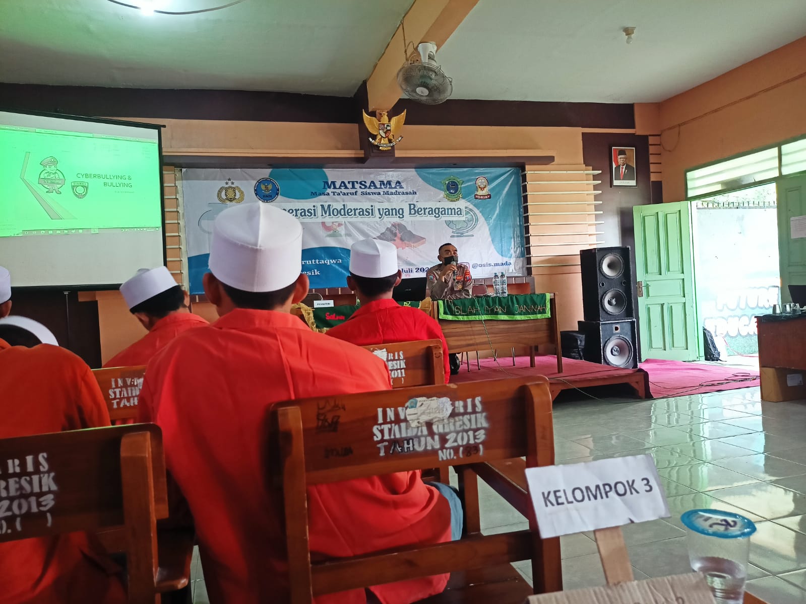 Sambang Sekolah dan Madrasah, Polisi Gresik Kampanye Cegah Bullying