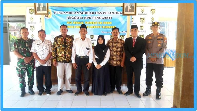 Camat Karangrejo Melantik Dua Anggota BPD PAW Periode 2018 – 2024