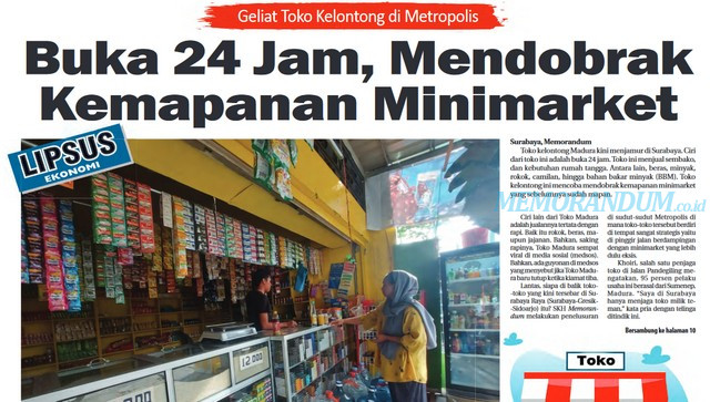 Toko Madura Mendobrak Kemapanan Minimarket