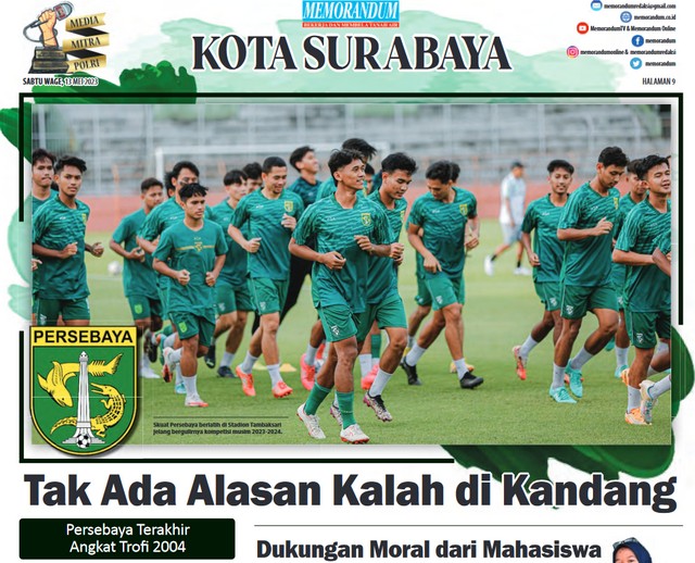 Tak Ada Alasan bagi Persebaya Kalah di Kandang