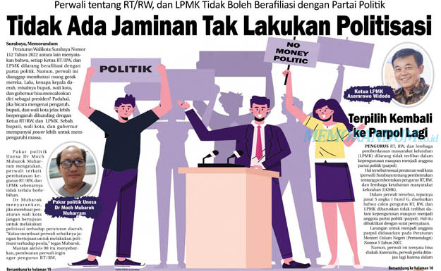 Tak Ada Jaminan Tak Lakukan Politisasi