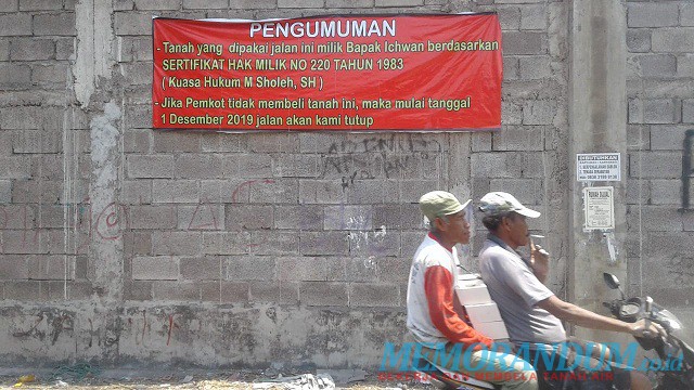 Jalan Tambak Wedi Baru Terancam Ditutup Lagi oleh Pemilik Lahan