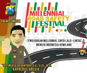 Polres Gresik Millennial Road Safety Festival