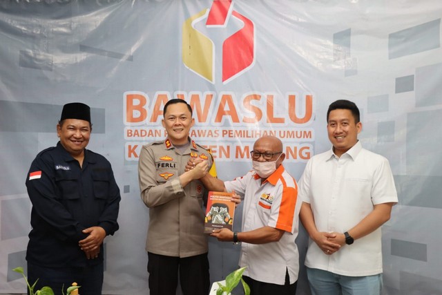 Sinergi Jelang Pemilu 2024, Kapolres Malang Kunjungi Kantor Bawaslu
