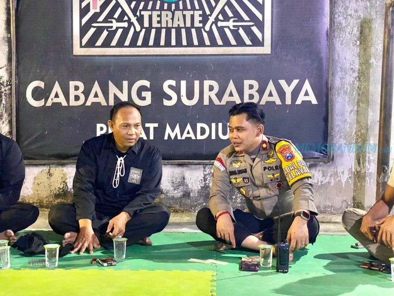 Jelang Pengesahan Warga Baru, Polsek Dukuh Pakis Tinjau Lokasi Latihan PSHT