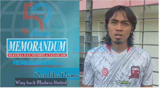 Rendika Rama Madura United Mengucapkan Selamat HUT ke-52 SKH Memorandum