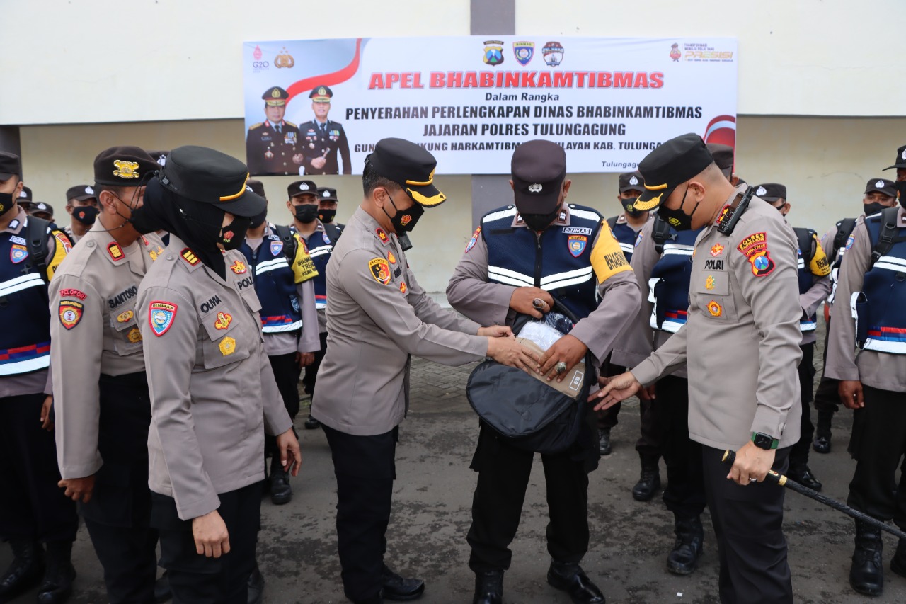 Polres Tulungagung Distribusikan Kelengkapan Tugas Bhabinkamtibmas