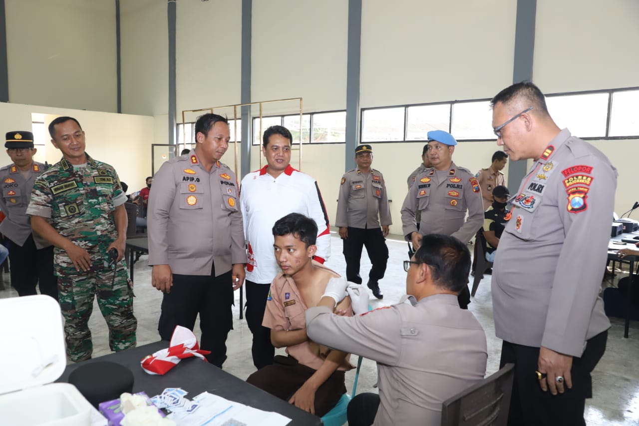 Polres Mojokerto Gelar Gebyar Vaksinasi Serentak Bareng Forkopimda