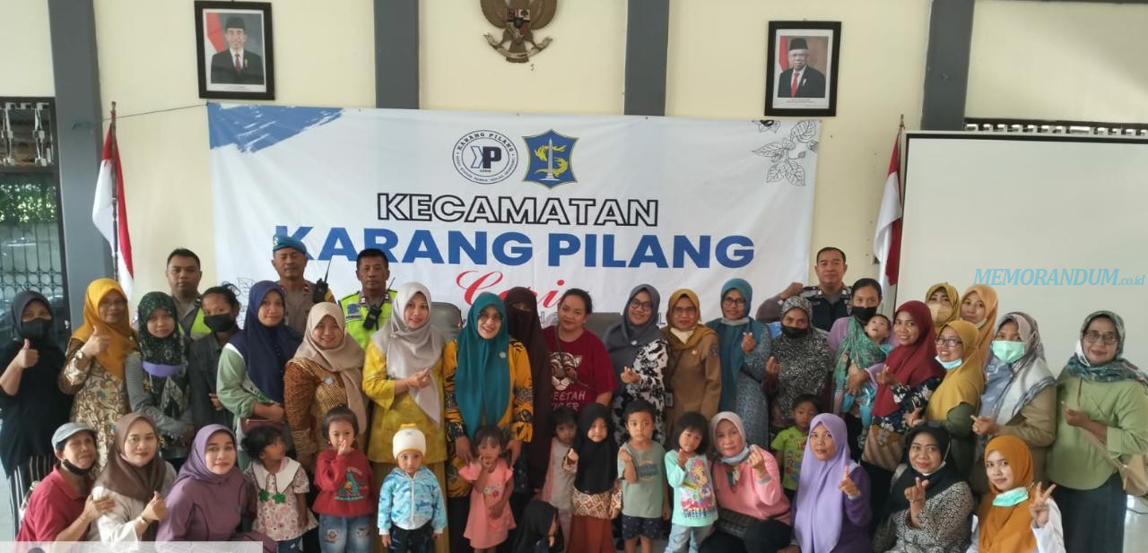 Polsek Karangpilang Pantau Program Pengentasan Stunting