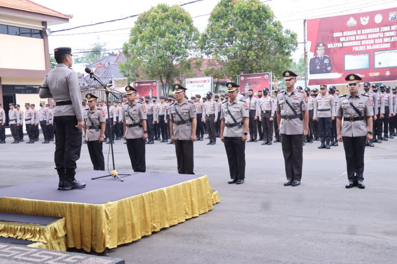 Wakapolres hingga Kasatlantas Polres Bojonegoro Pindah Tugas