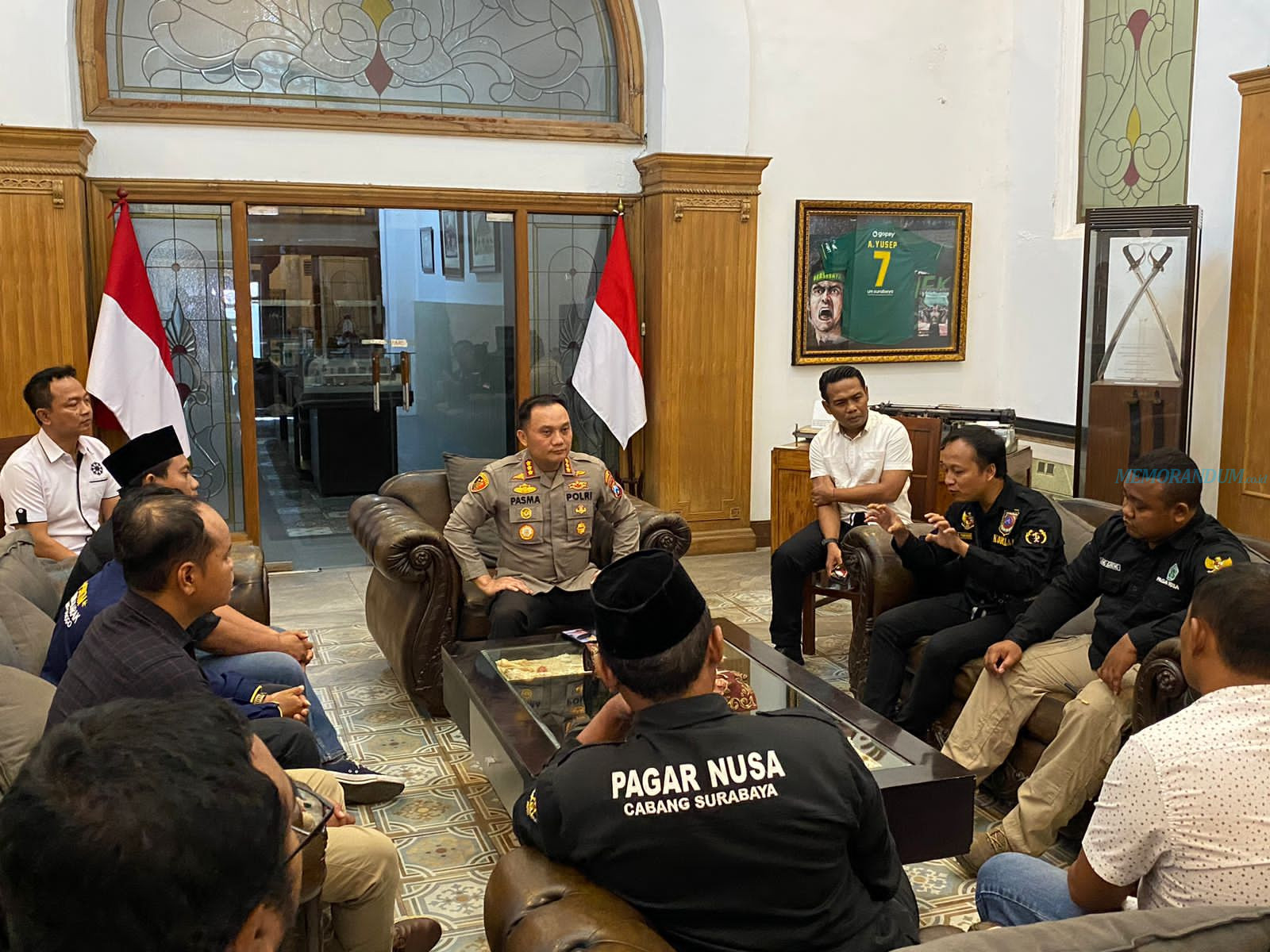 Kapolrestabes Surabaya Ajak Perguruan Silat Jaga Kondusivitas Kota Pahlawan