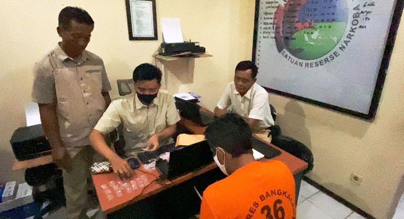 Satreskoba Polres Bangkalan Bekuk Bandar Narkoba Kampung Agung