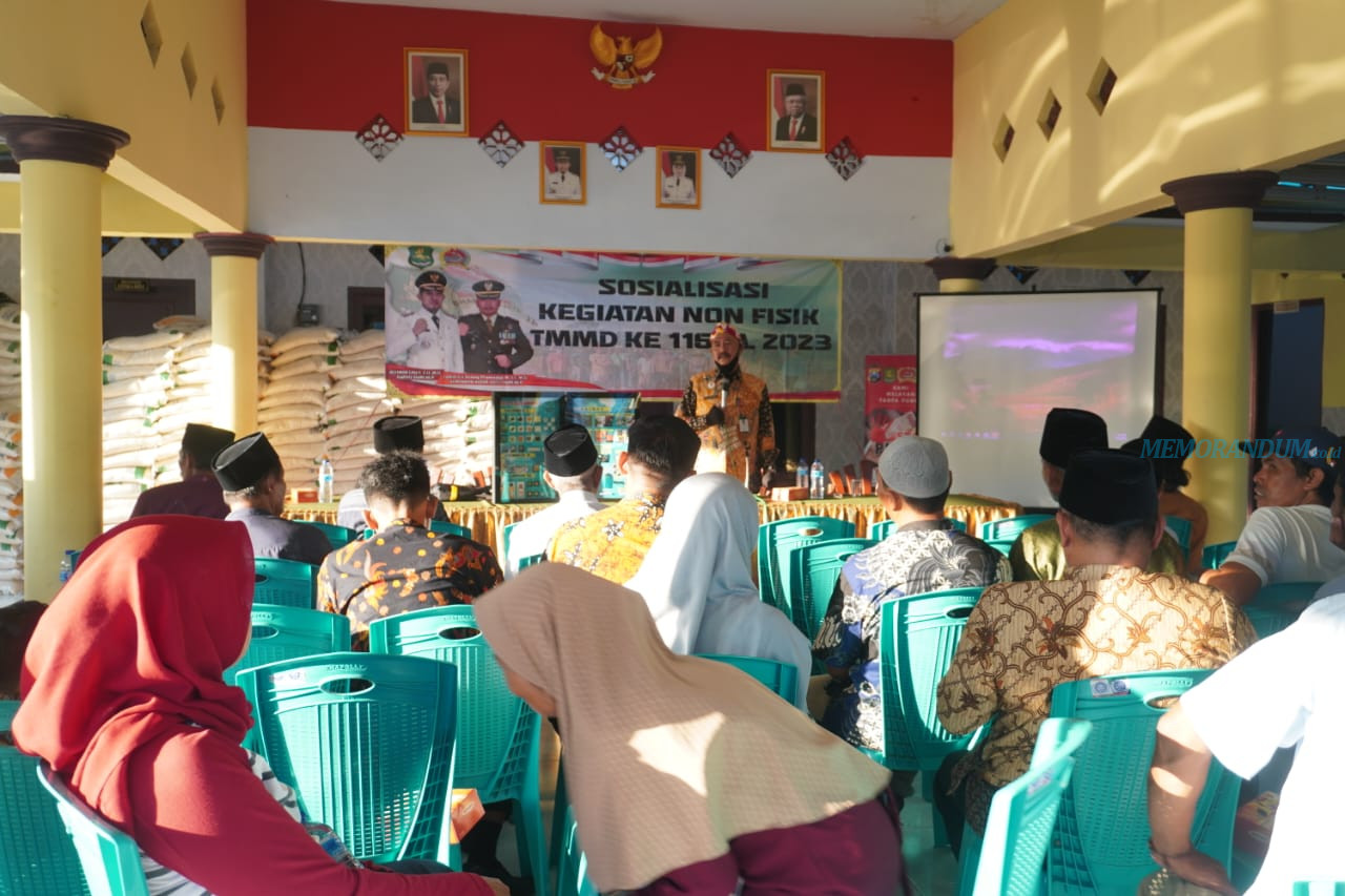 Sosialisasi UMKM di Lokasi TMMD, Dikop Sumenep Ajak Warga Buka Usaha Kreatif